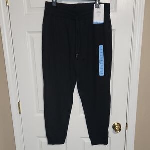 Black Jogger Sweatpants with Elastic Waistband